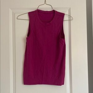 Lululemon Athletica Pink Fitted Tank Top